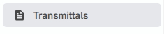 The project transmittal register with the Issue transmittal button at the top
